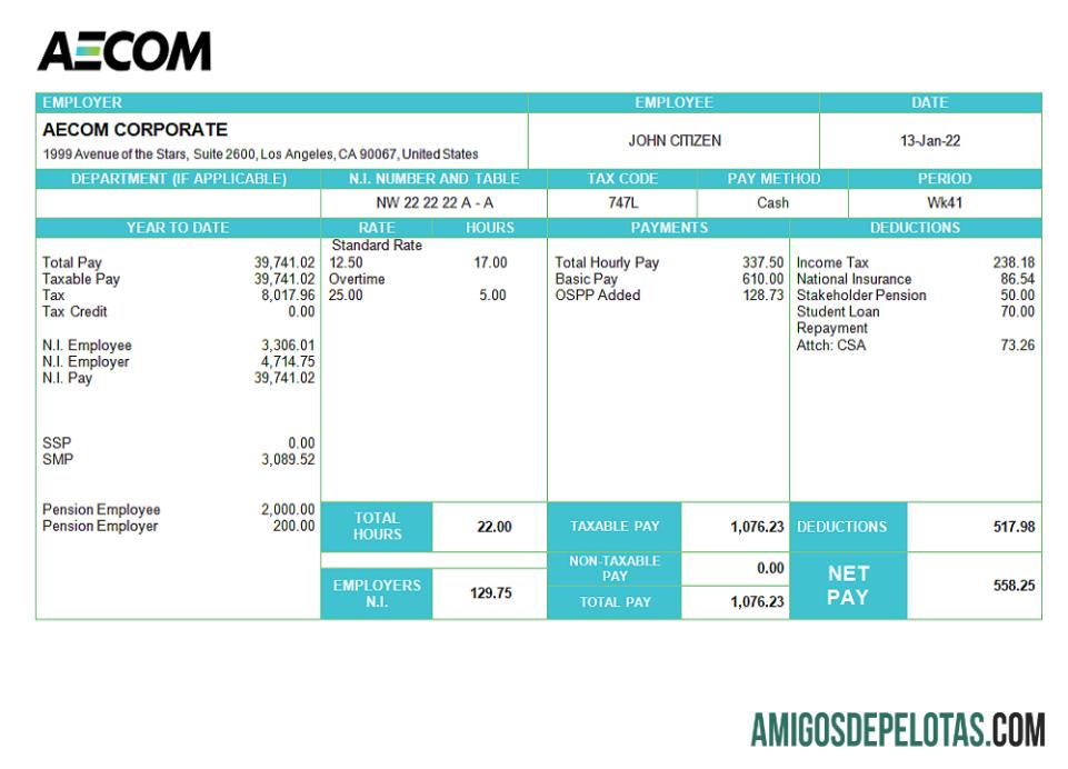 Empresa de construção AECOM dos EUA modelo